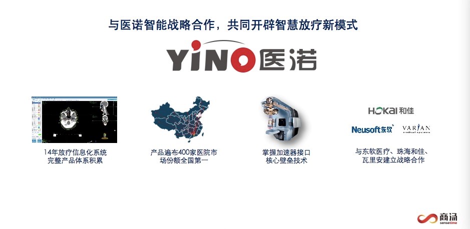 醫諾與商湯科技戰略合作，攜手推進智慧化遠程放療生態建設